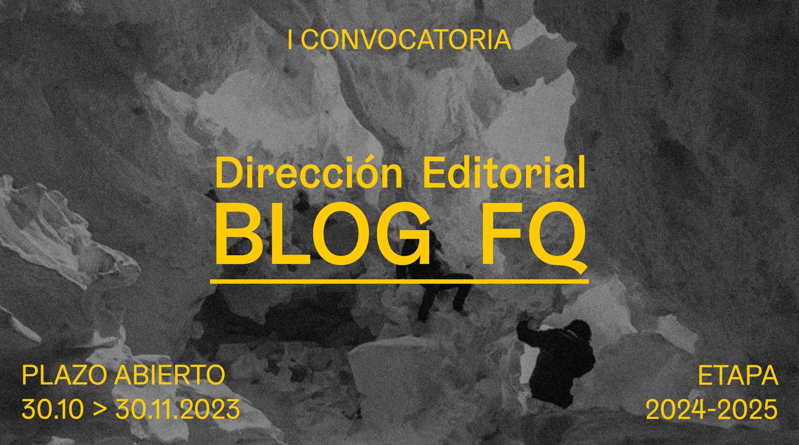 I Convocatoria Dirección Editorial Blog FQ 2024-2025