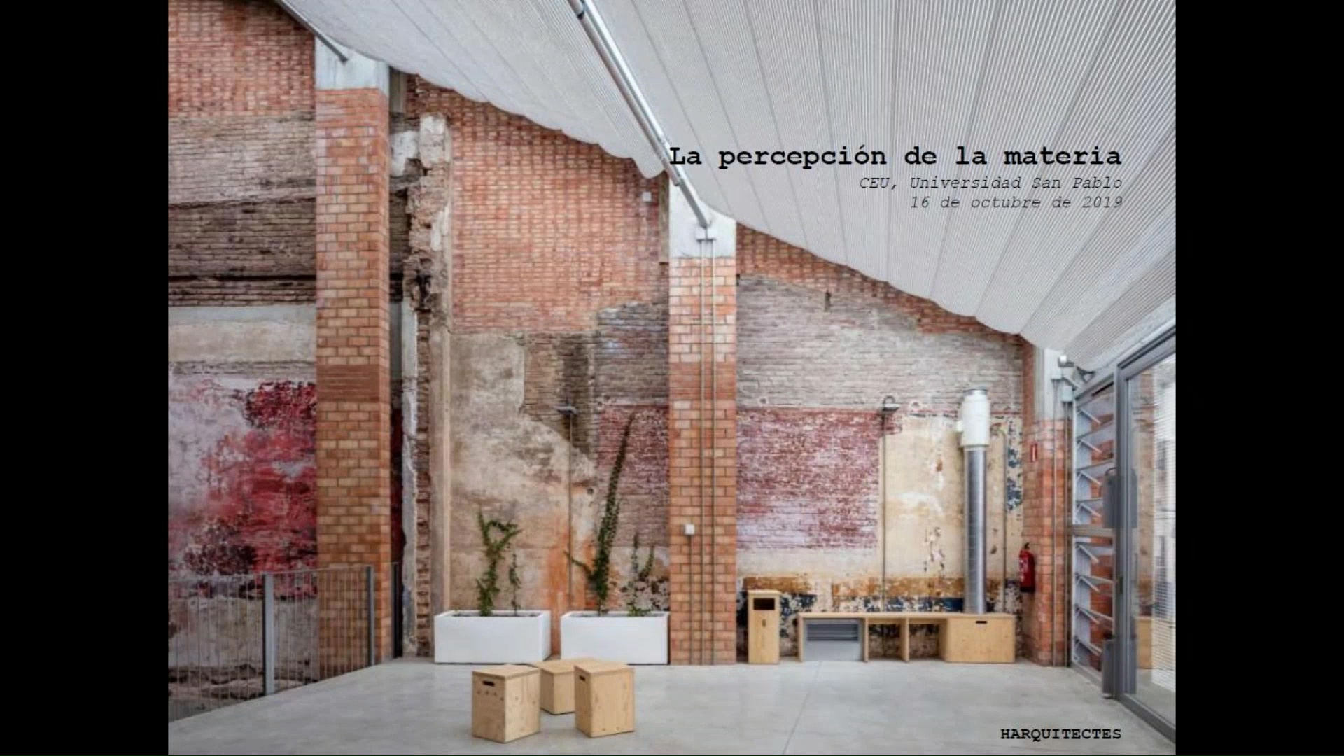 La percepción de la materia