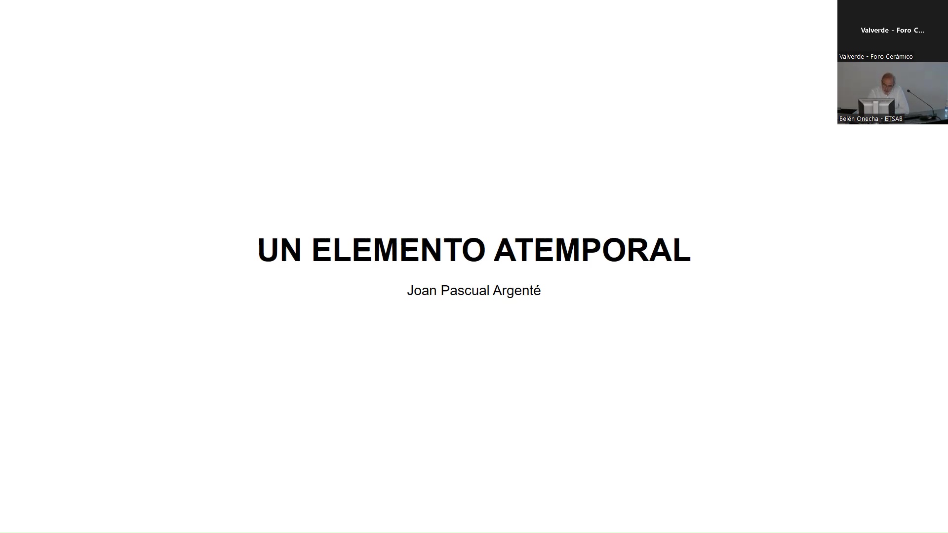 Un elemento atemporal
