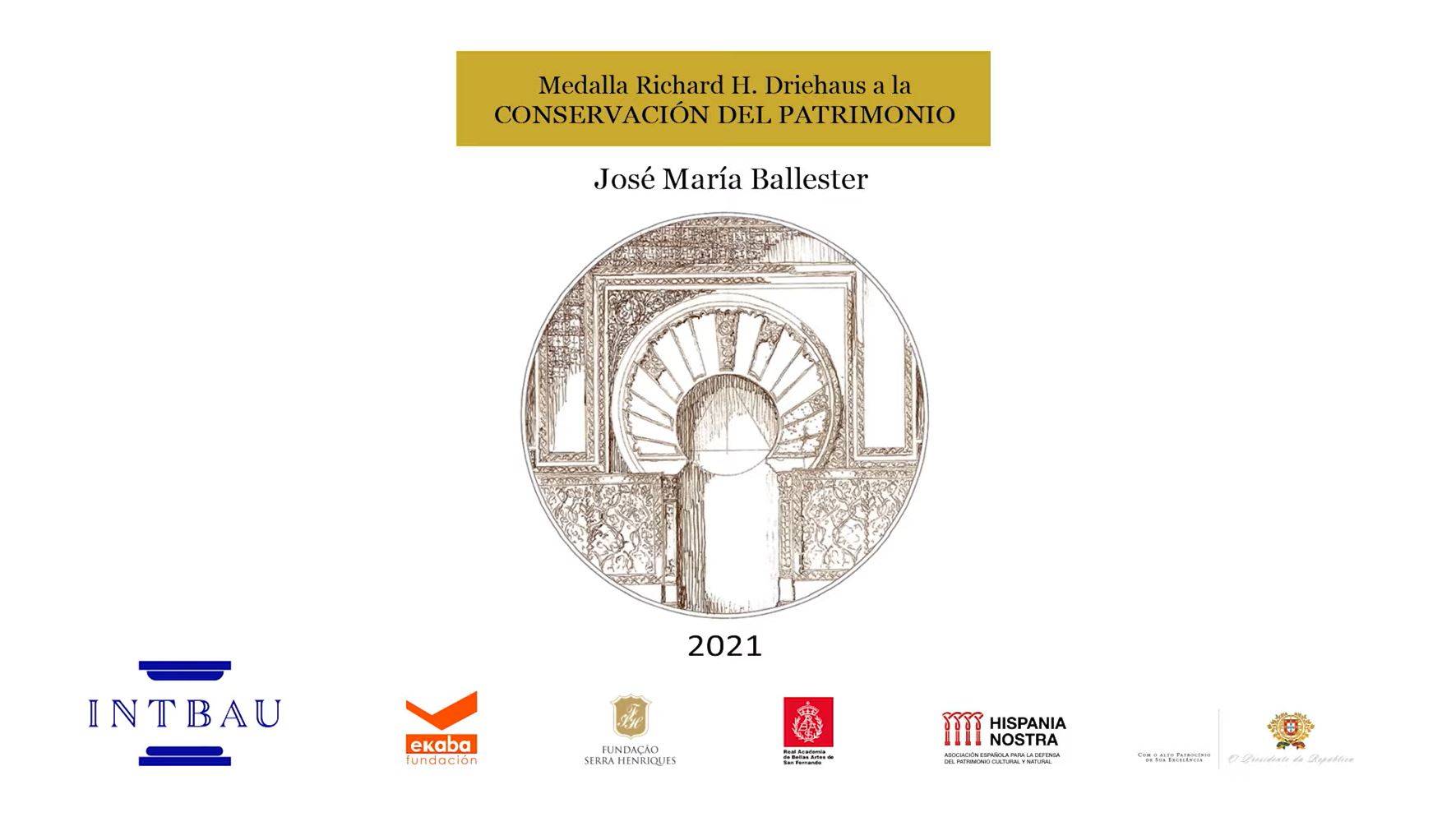 Medalla Richard H. Driehaus a la Conservación del Patrimonio (3ª. 2021): Jose María Ballester