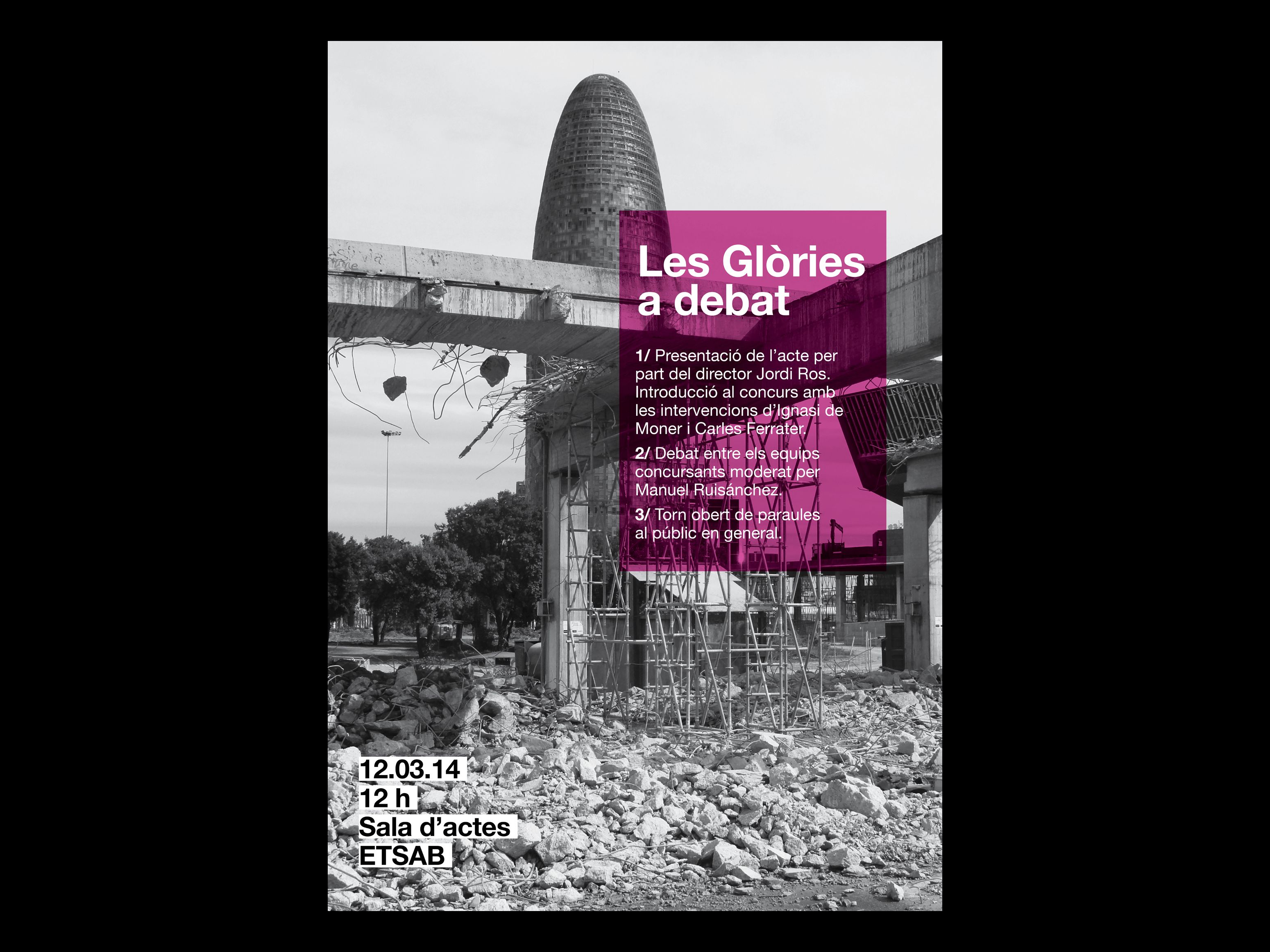 01. La Transformació de la Plaça de Les Glòries, a debat a l'ETSAB