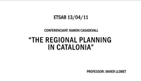 03. The Regional Planning in Catalonia