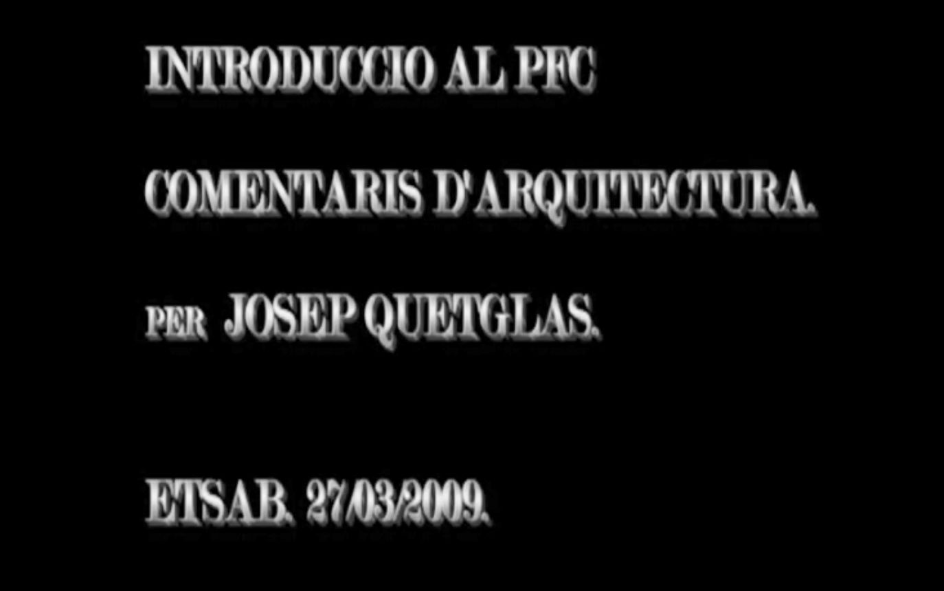 05. Comentaris d'arquitectura