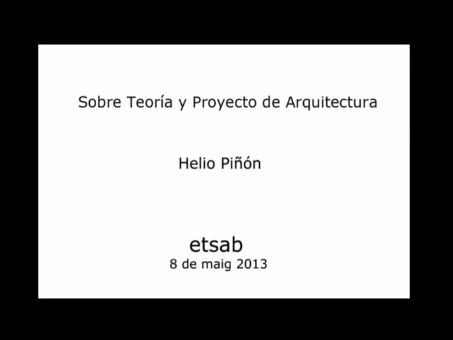 05. Teoría y Proyecto de Arquitectura