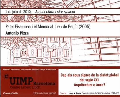 09. Peter Eisenman i el Memorial Jueu de Berlín (2005)