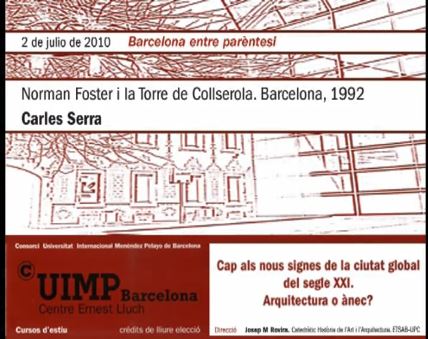 15. Norman Foster i la Torre de Collserola, Barcelona, 1992