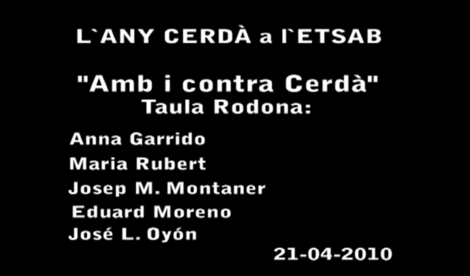 Con y contra Cerdà