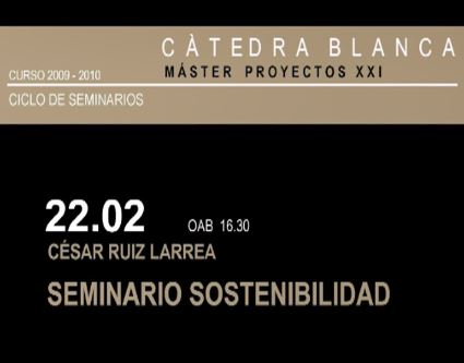 La Energia como material de proyecto en arquitectura
