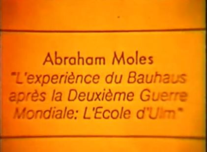 L'Experiènce du Bauhaus après la Deuxième Guerre Mondiale