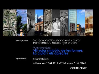 El Valor simbòlic de les formes: la ciutat i els objectes
