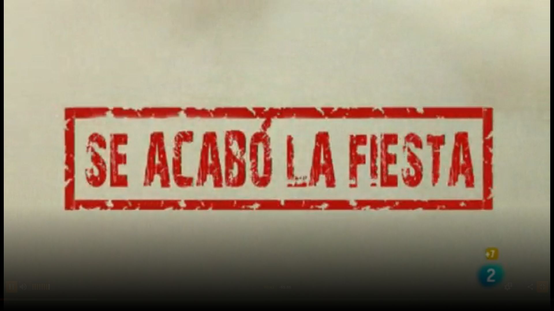 Se acabó la fiesta