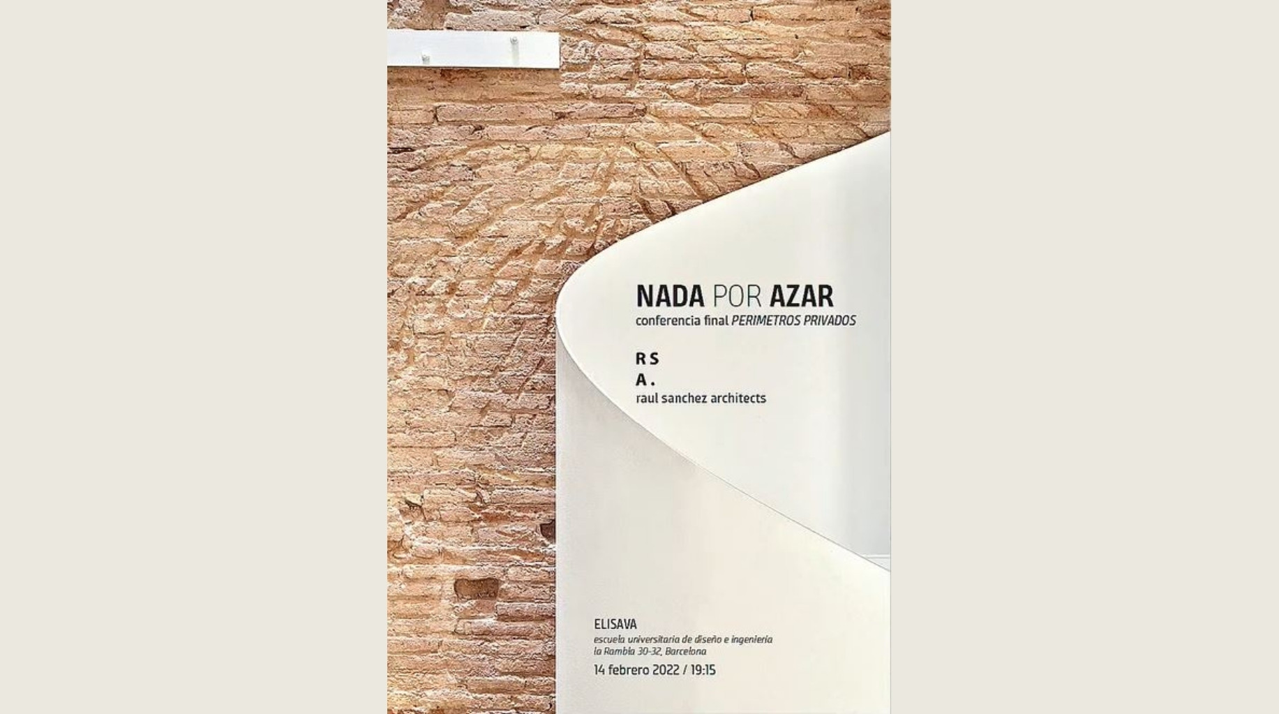 Nada por azar