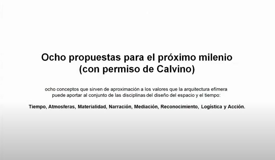 8 propuestas para el nuevo milenio (con permiso de Calvino)