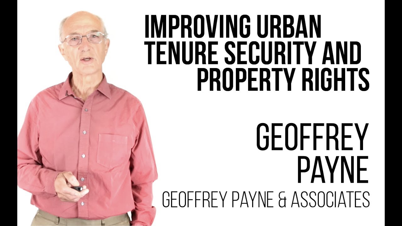Improving urban tenure security and property rights