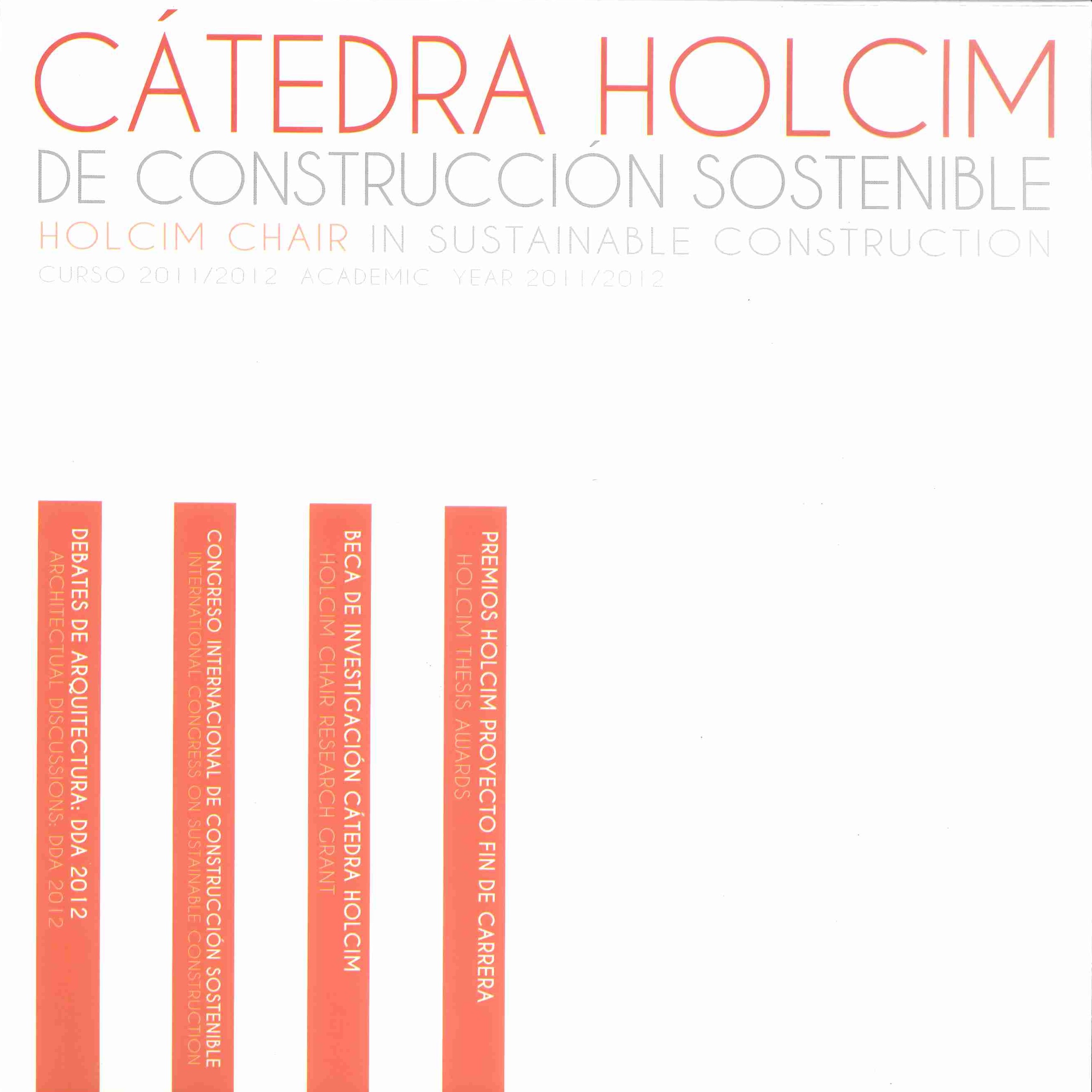 Cátedra Holcim de construcción sostenible : curso 2011/2012