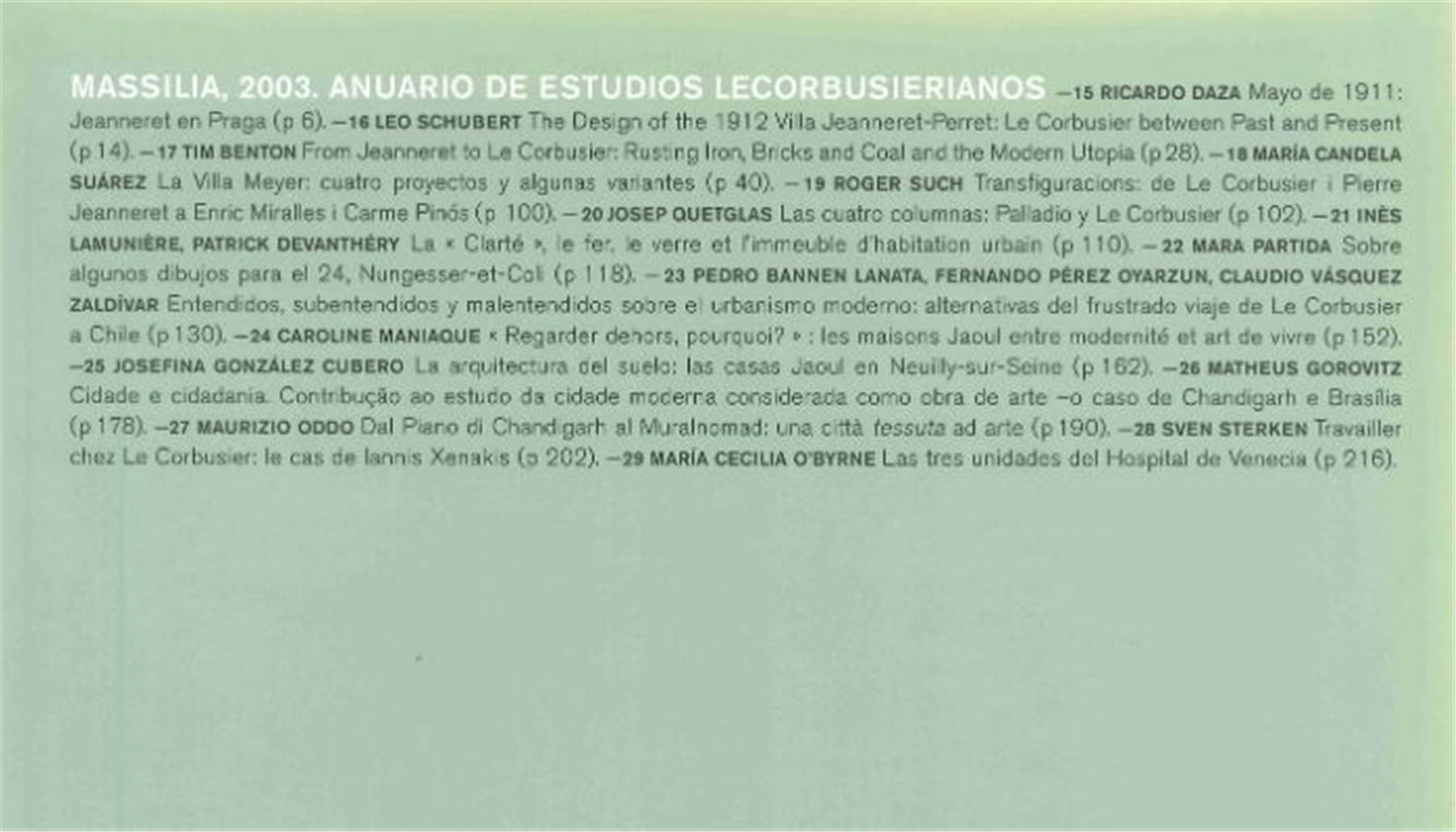 Massilia 2003