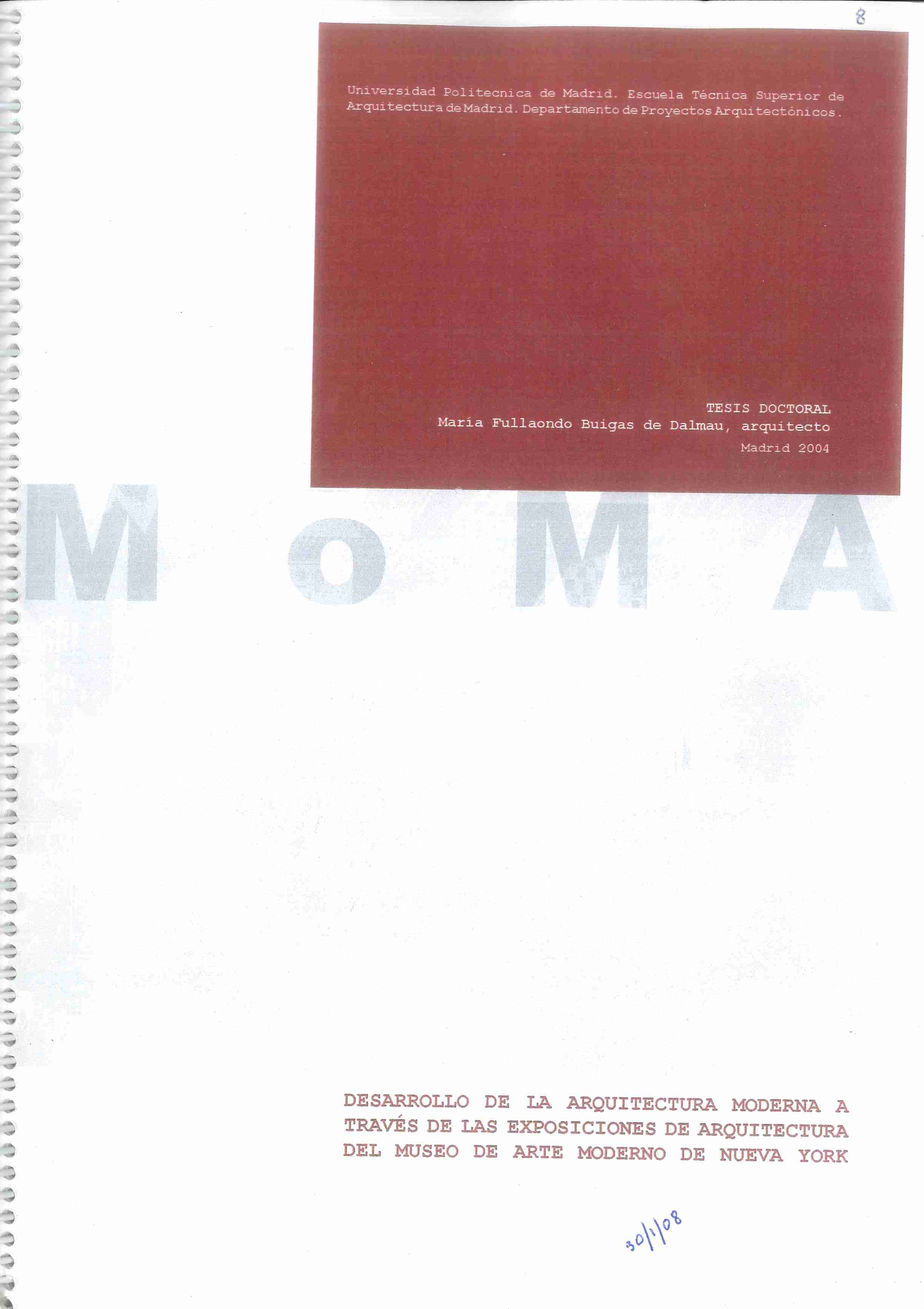 Desarrollo de la arquitectura moderna a través de las exposiciones de arquitectura del Museo de Arte Moderno de Nueva York