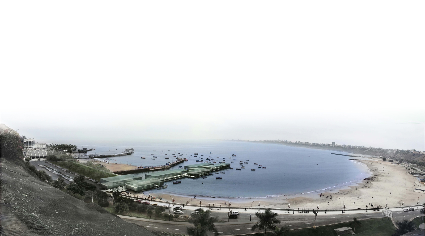 PLAYA DE PESCADORES EN LIMA